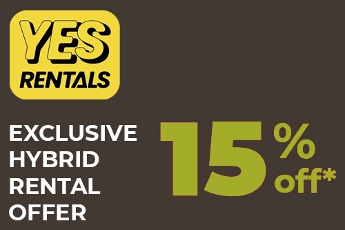 15% off hybrid vehicle rental in New Zealand, from Yes Rentals, all locations